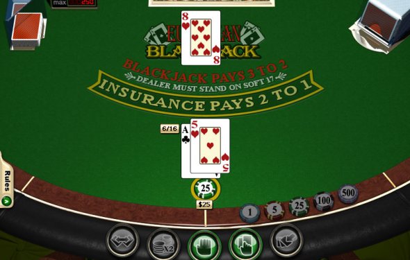 Change hands ace blackjack