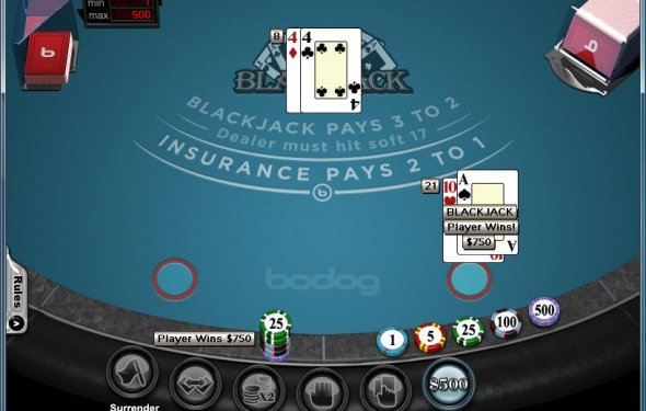 Bodog Casino Flash Blackjack
