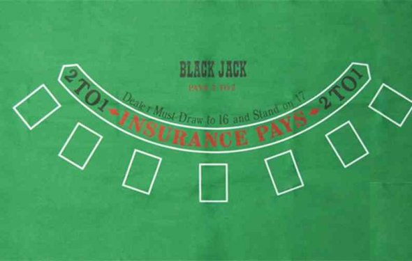 Green Blackjack Felt