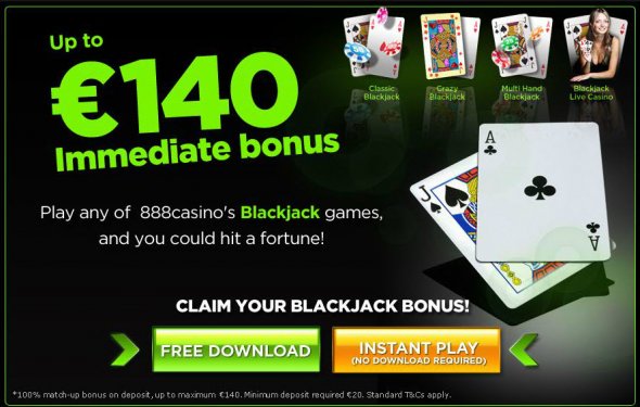 Click here to play Blackjack