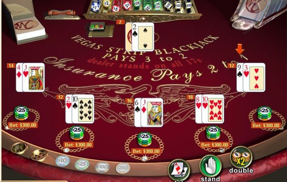 Multi hand blackjack