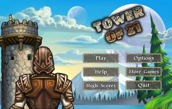 A card game called Tower of 21