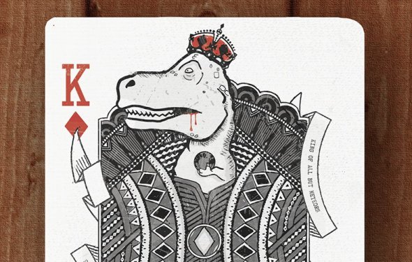 Royal Dinosaur Cards - king of