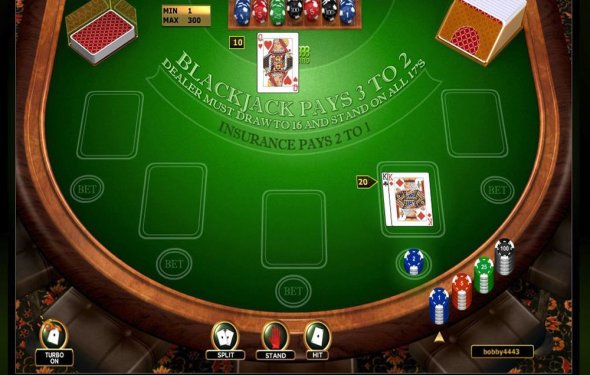 online blackjack betting