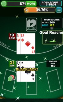 BlackJack 21 FREE – a solitaire casino card game