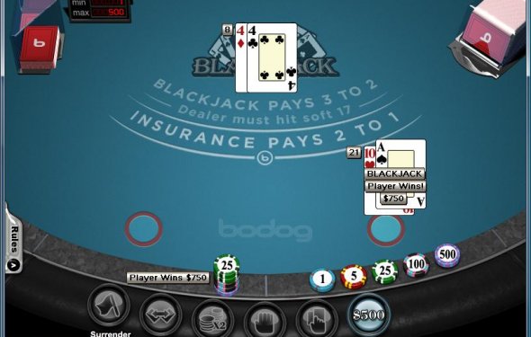 bovada live dealer blackjack