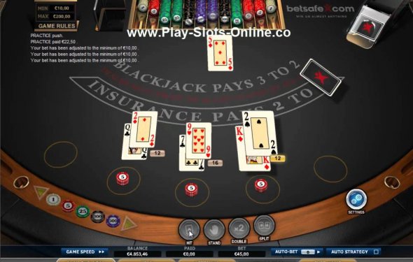 blackjack double