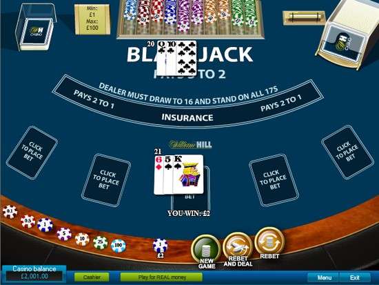 play blackjack online free against computer