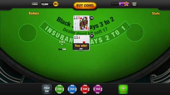 app to play blackjack with friends