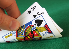 probability of getting 21 in the game of blackjack - cards and hand
