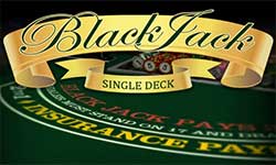 Single Deck Blackjack has 0.15% house edge that puts you almost on a even playing field with the casino.