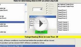 CoolTrade Strategy Wizard- Creating Exit Rules