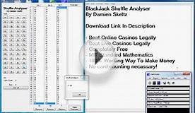 Free Blackjack Advantage Software - Shuffle Analysis