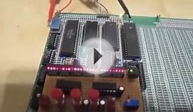 Homemade 6809 computer plays blackjack!