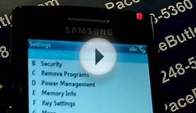 Samsung BlackJack 2 SGH-i617 - Erase Cell Phone Info